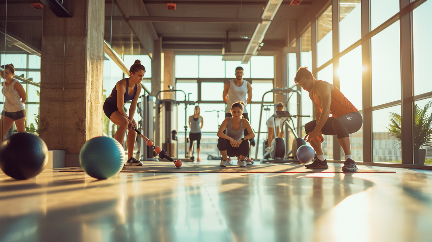 Жінка-тренер з досвідом у кардіо-тренуваннях та груповому фітнесі